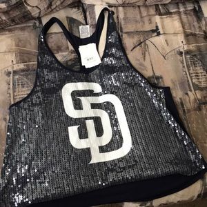 San Diego Padres pink sequins tank